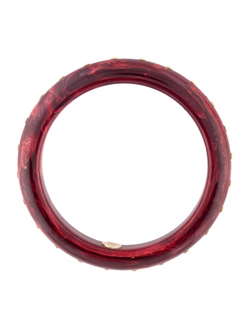 Mark Davis 18K Sapphire & Bakelite Bangle Bracelet