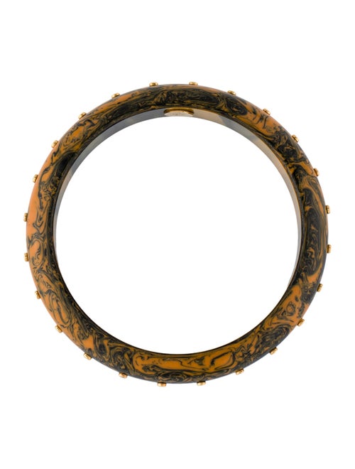 Mark Davis 18K Diamond Bakelite Bangle