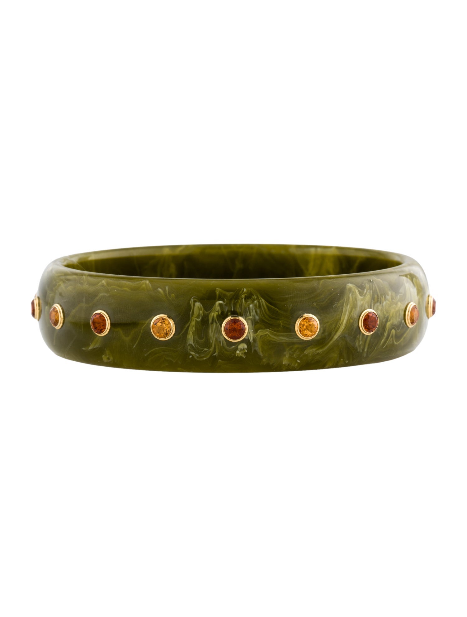 Mark Davis Bakelite & Citrine Bangle