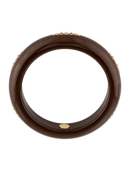 Mark Davis 18K Bakelite, Sapphire & Garnet Jane Bangle