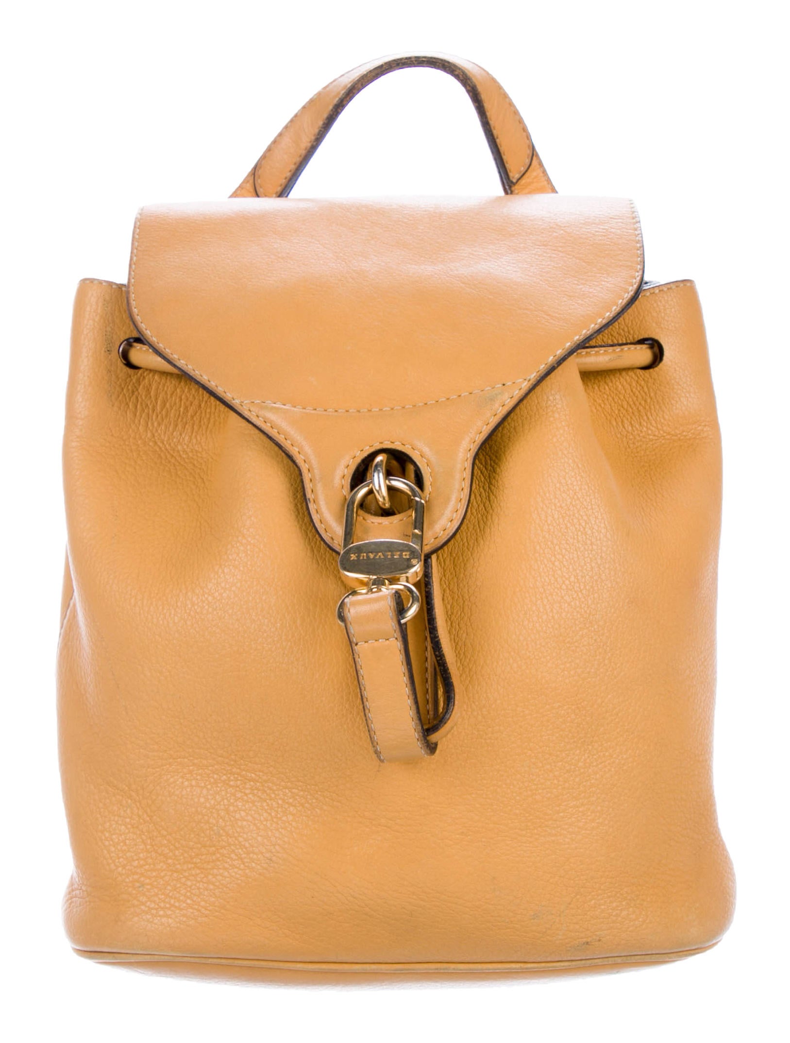 Delvaux Grained Leather Backpack Handbags Dvx20444 The Realreal Grained Leather Backpack