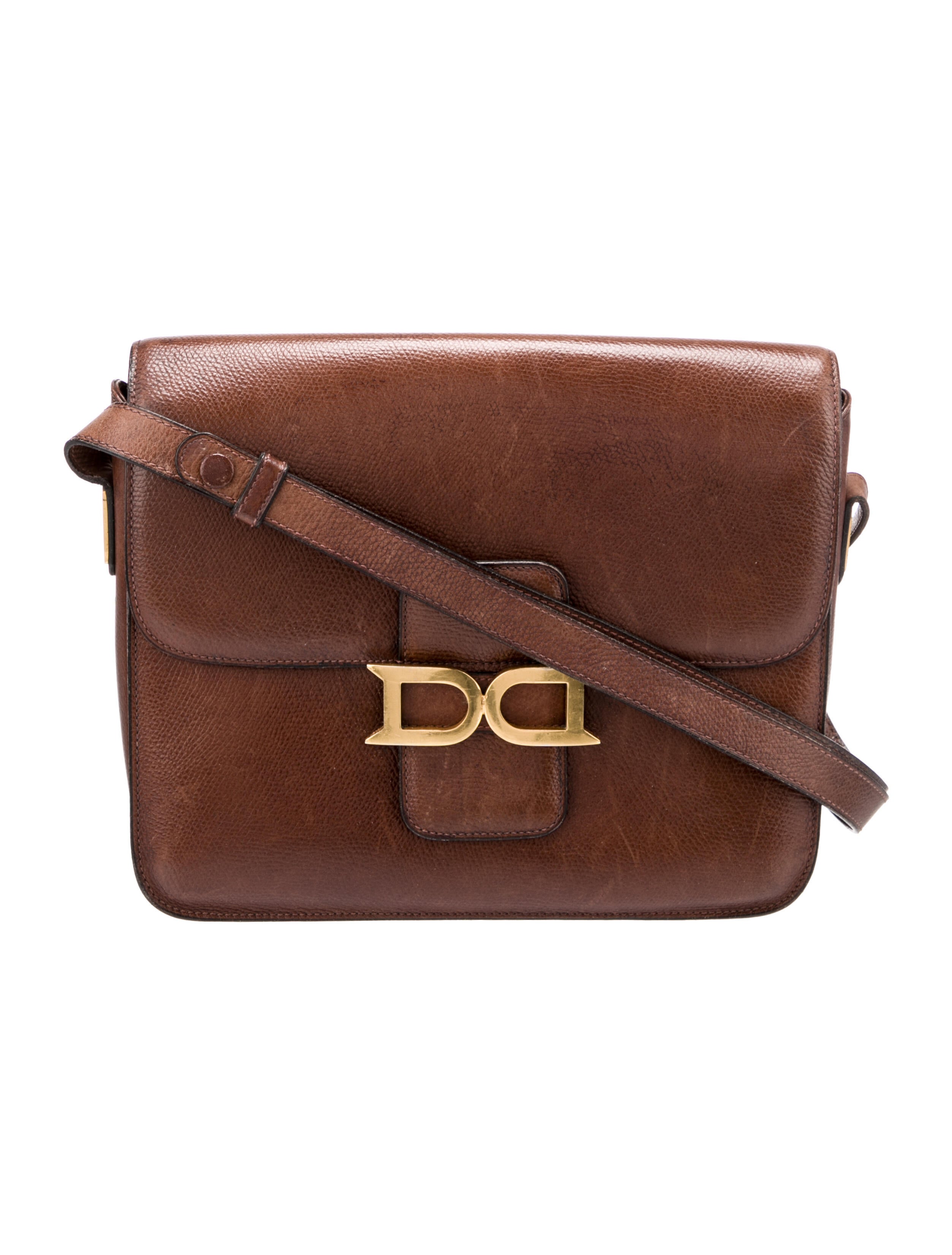 Delvaux Leather Bourgogne Shoulder Bag - Brown Shoulder Bags