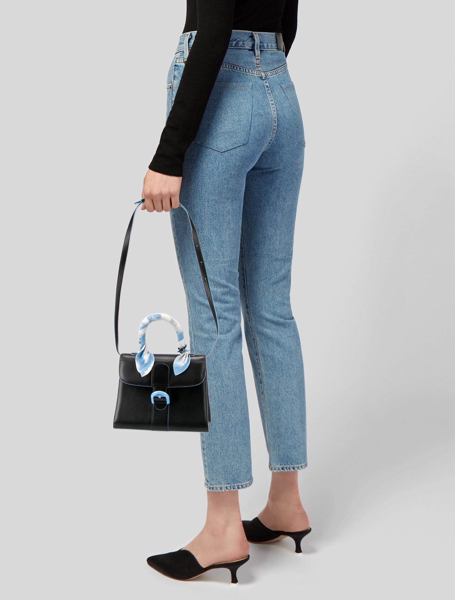 Delvaux Leather Ribbons Dans Les Nuages Brillant MM