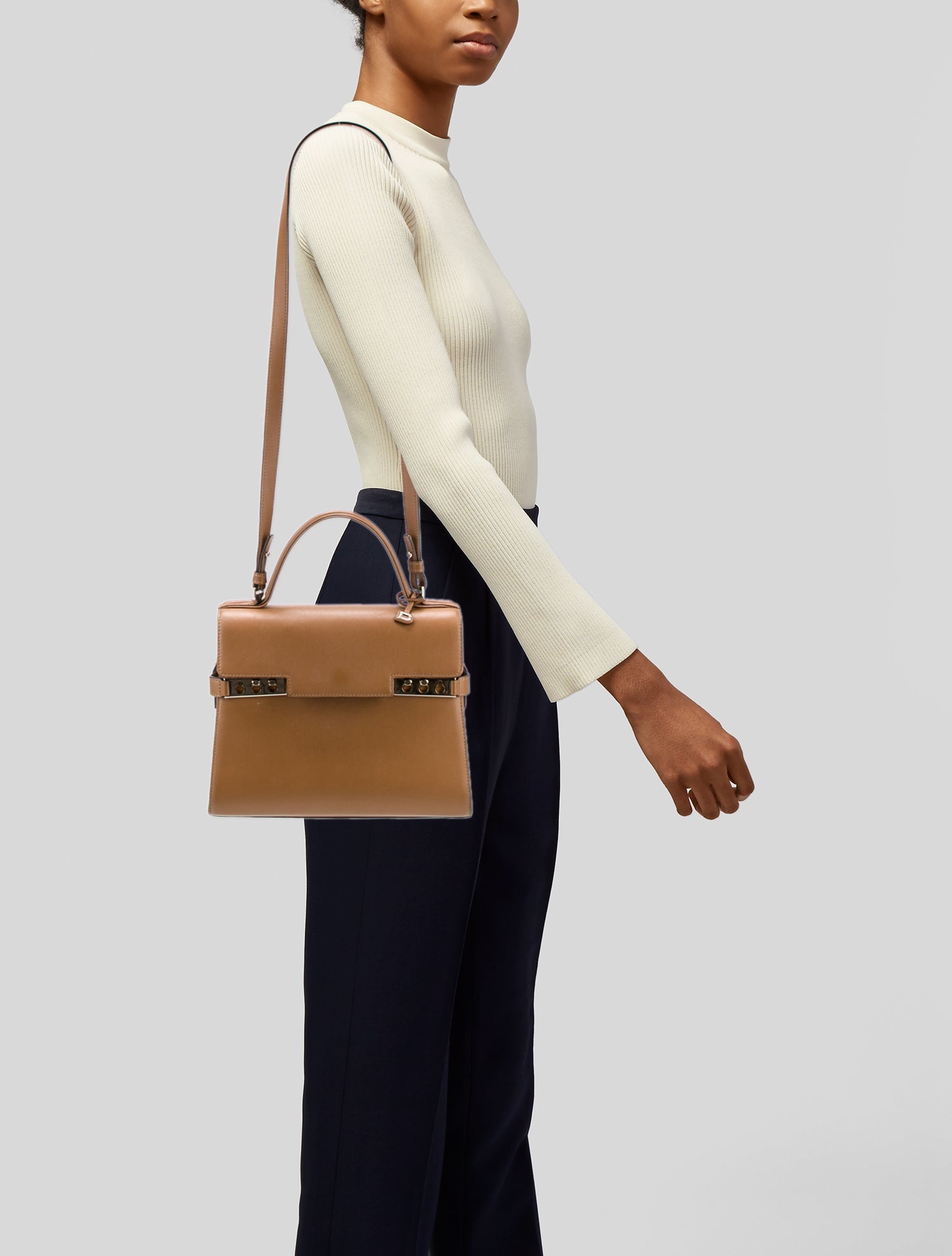 Delvaux Calfskin Calf Souple Tempête MM