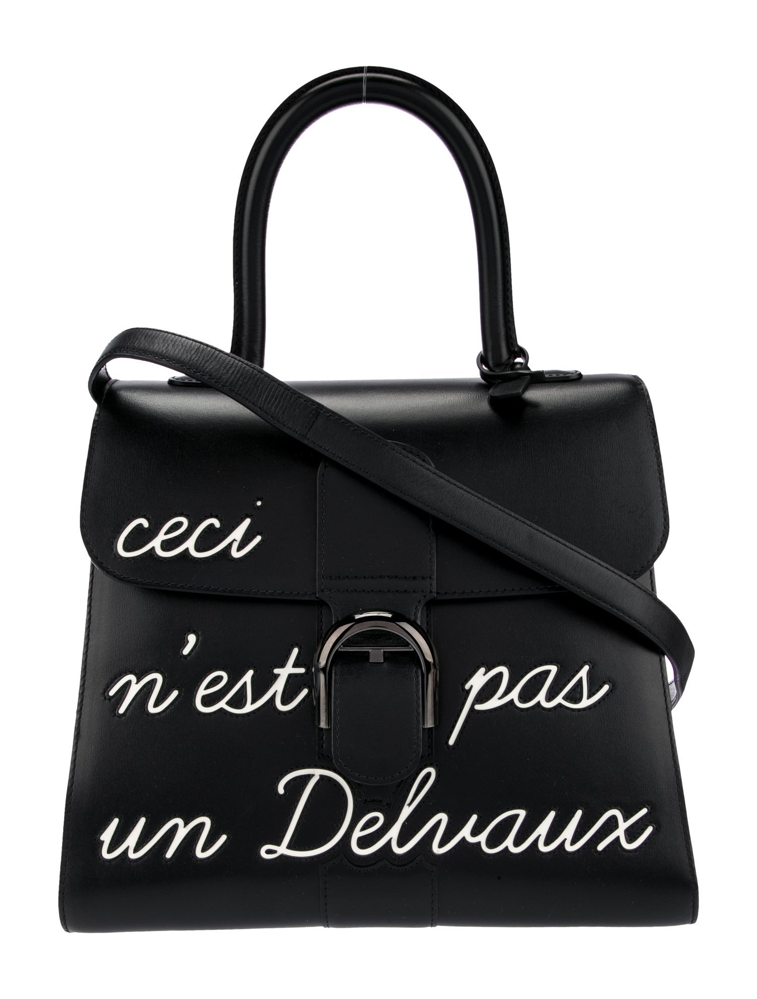 Delvaux Leather Messenger Bag