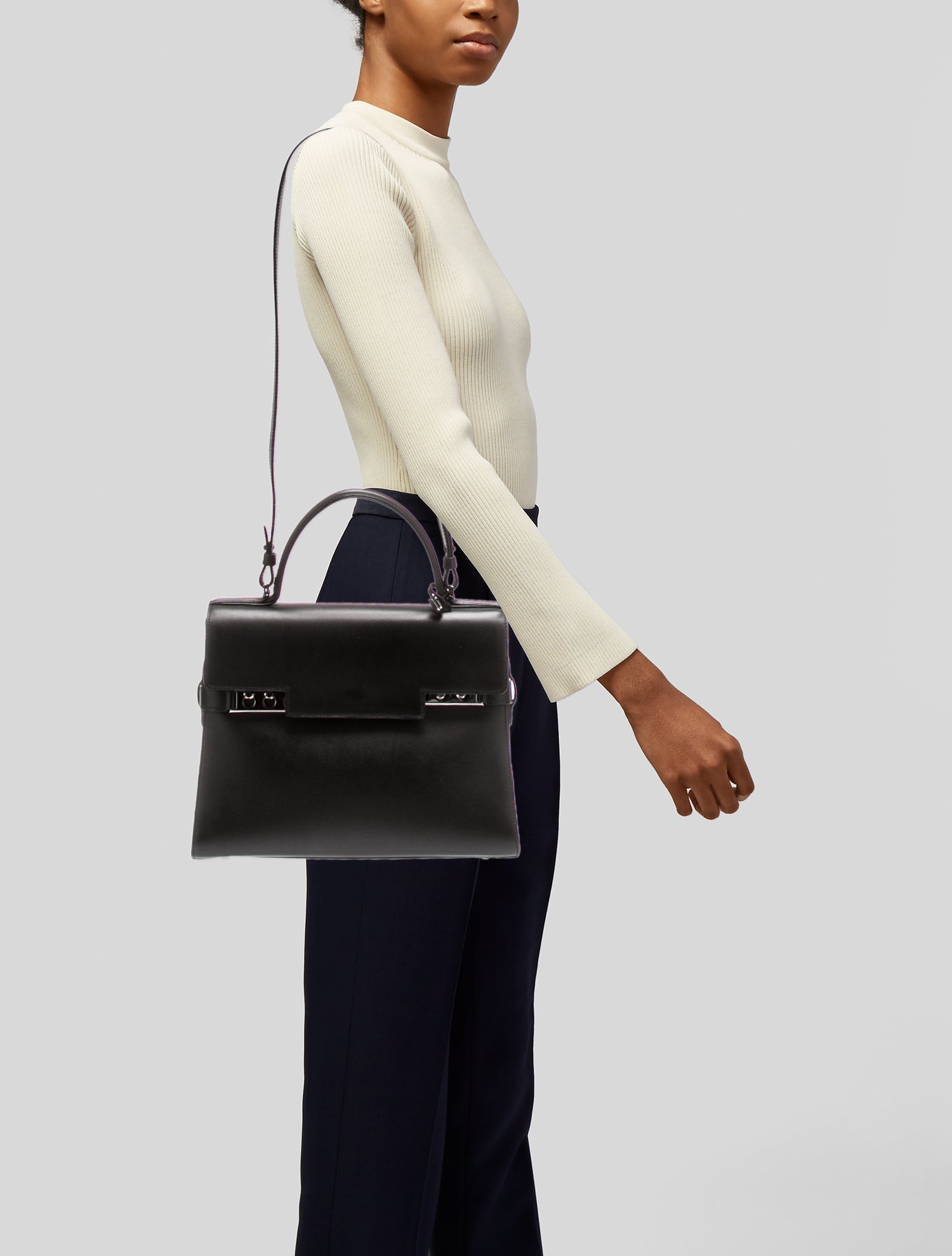 Delvaux Calfskin Tempête GM