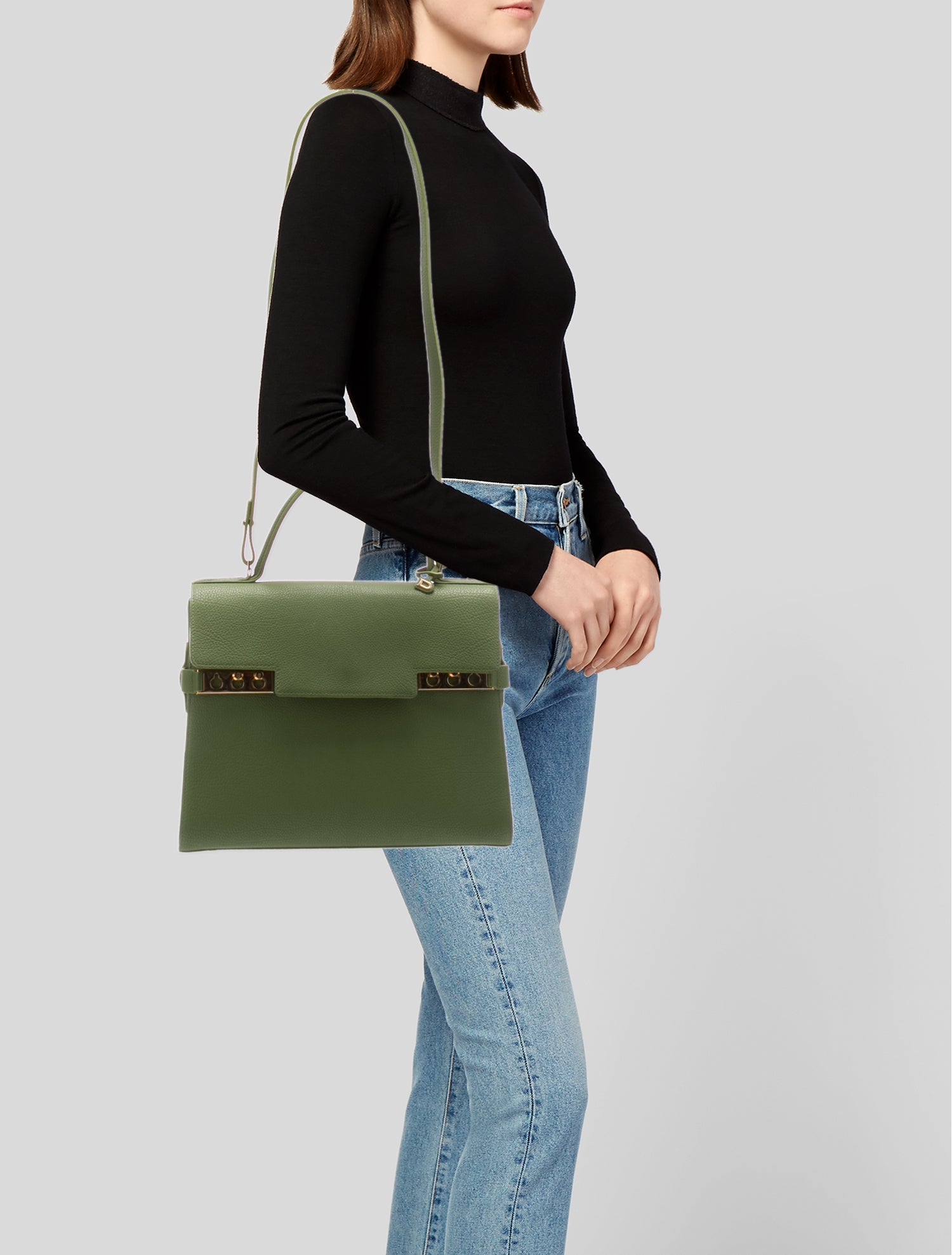 Delvaux Calfskin Tempête MM