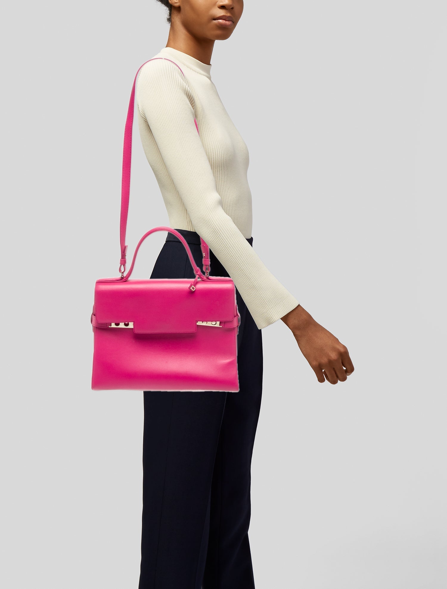 Delvaux Leather Tempete MM