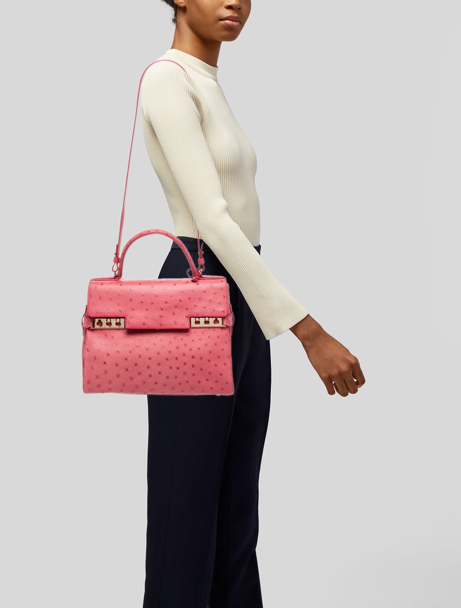 Delvaux Ostrich Tempête MM