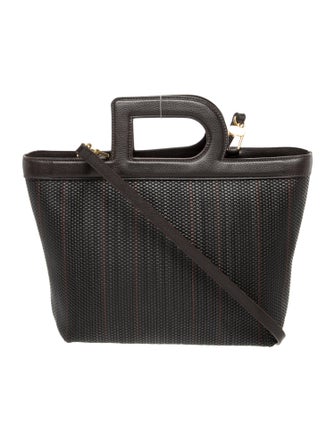 Delvaux Leather Toile De Cuir