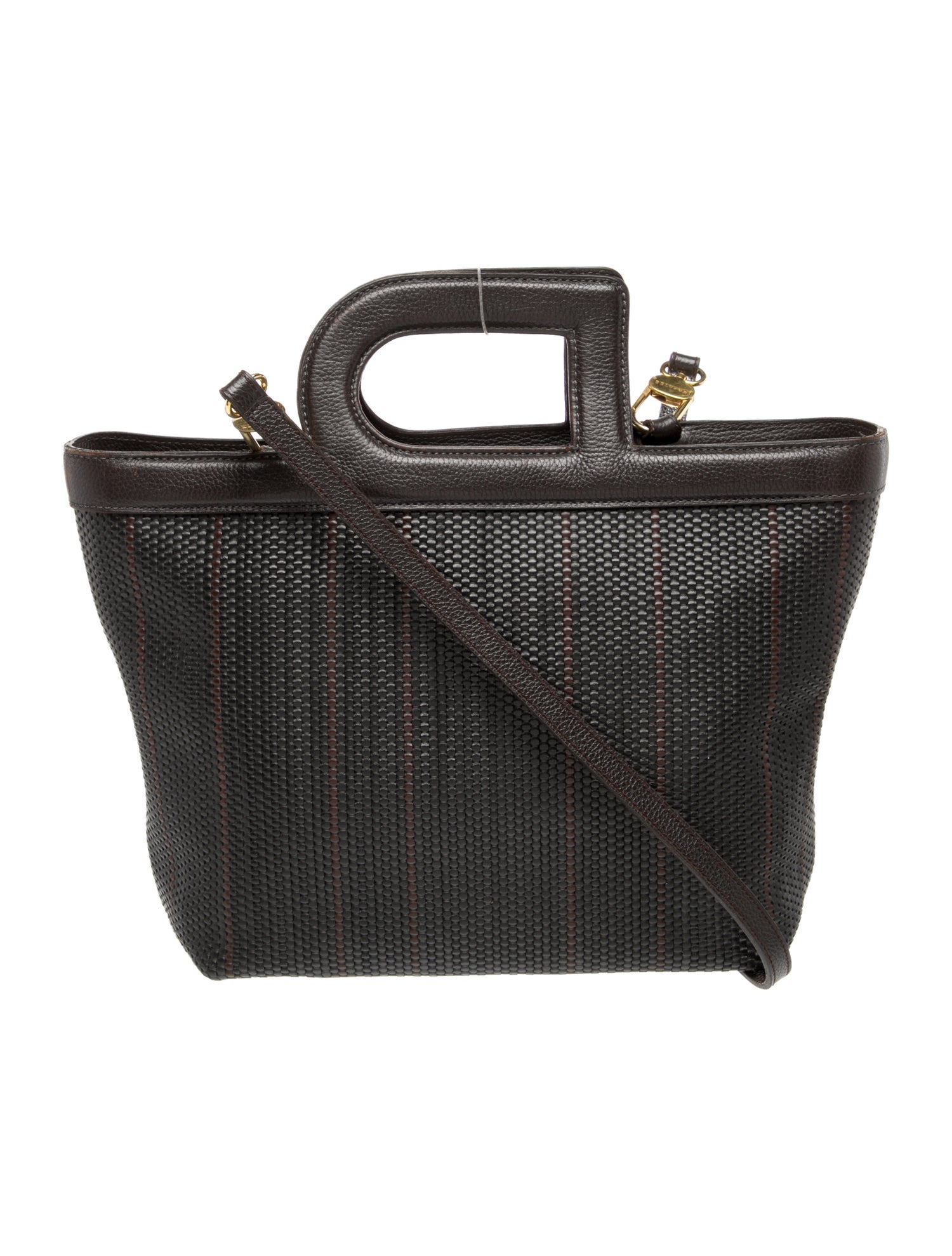 Delvaux Leather Toile De Cuir