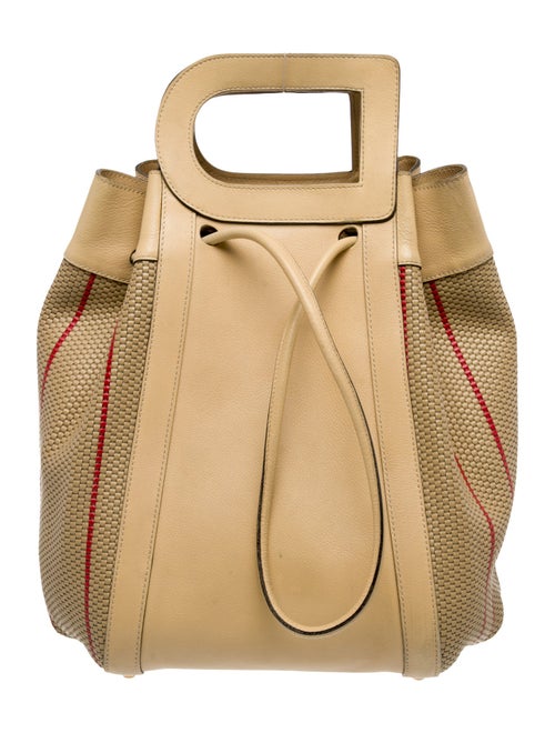 Delvaux Leather Toile De Cuir