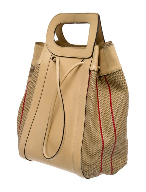 Delvaux Leather Toile De Cuir