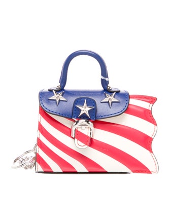 Delvaux Leather Patterned Wonder Women Bag Charm