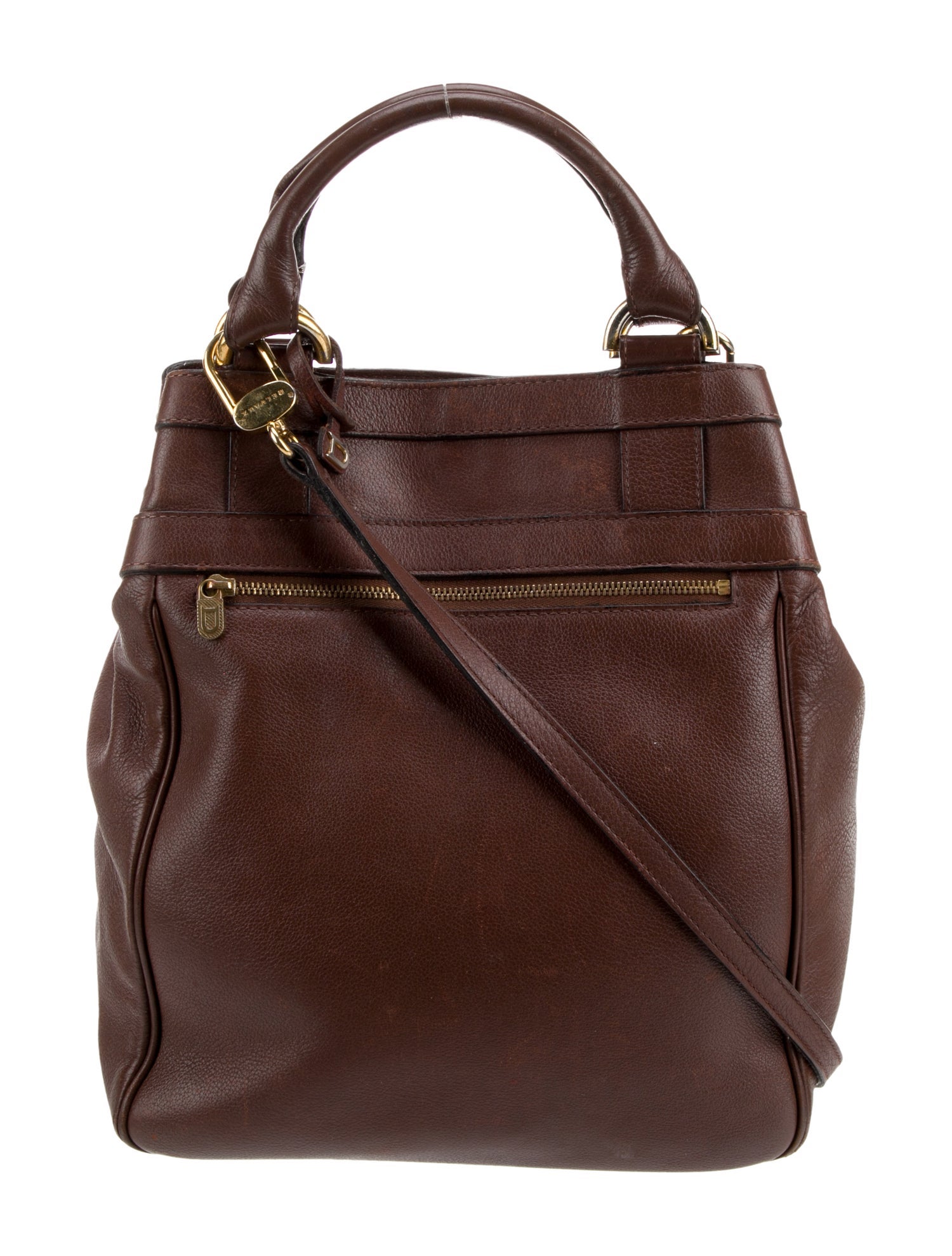 Delvaux Leather Shoulder Bag Vintage