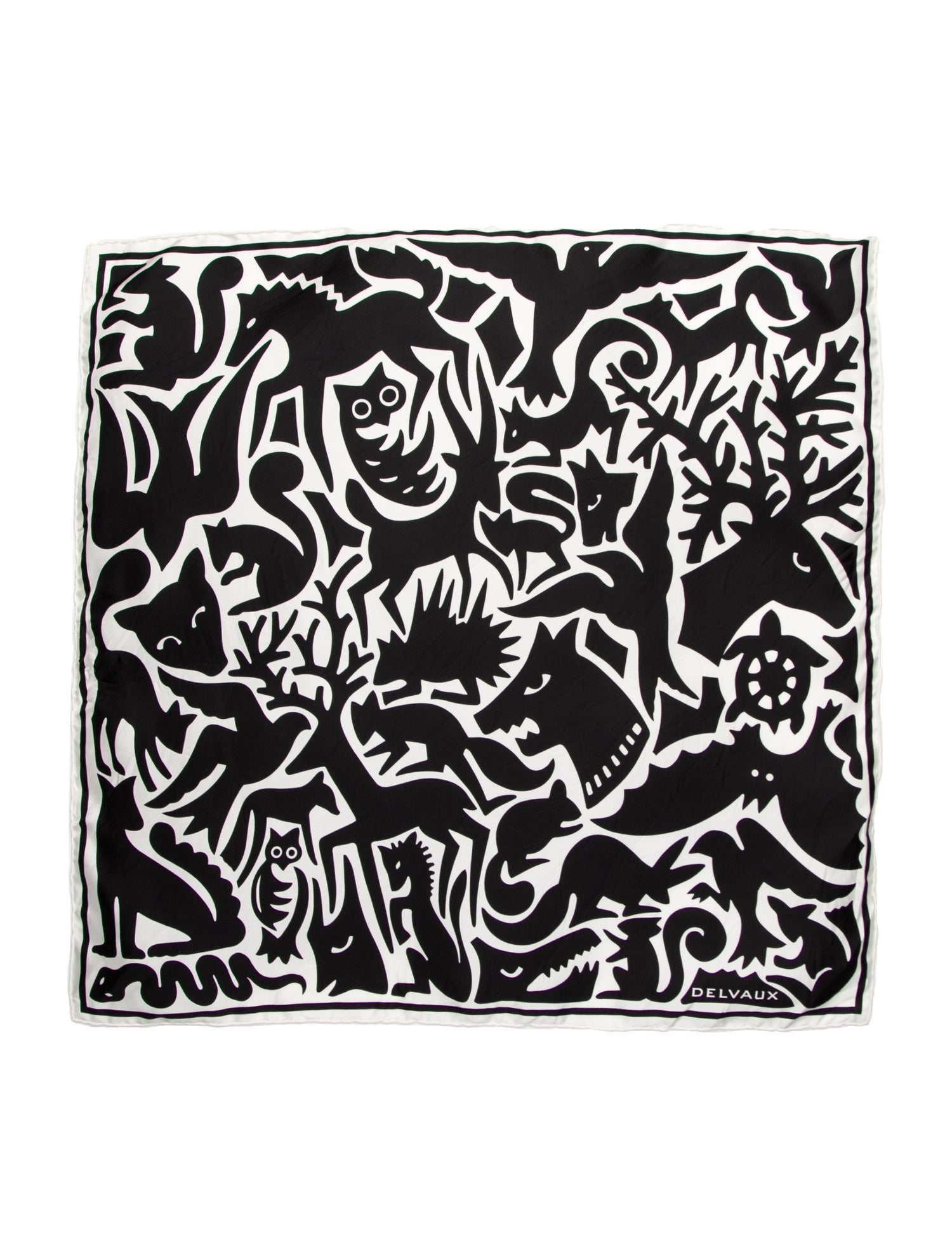 Delvaux Silk Printed Scarf