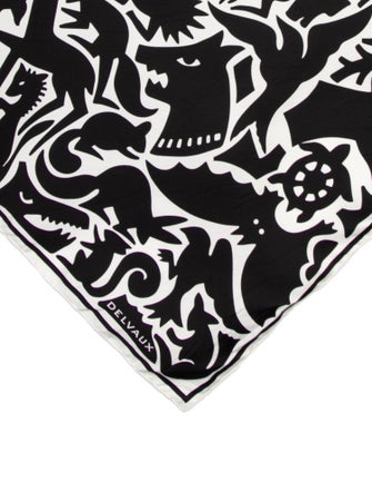 Delvaux Silk Printed Scarf
