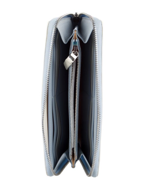 Delvaux Leather Printed Continental Wallet