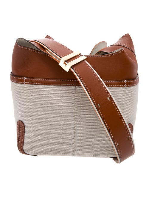 Delvaux Canvas Bucket Bag