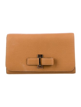 Delvaux Leather Trifold Wallet