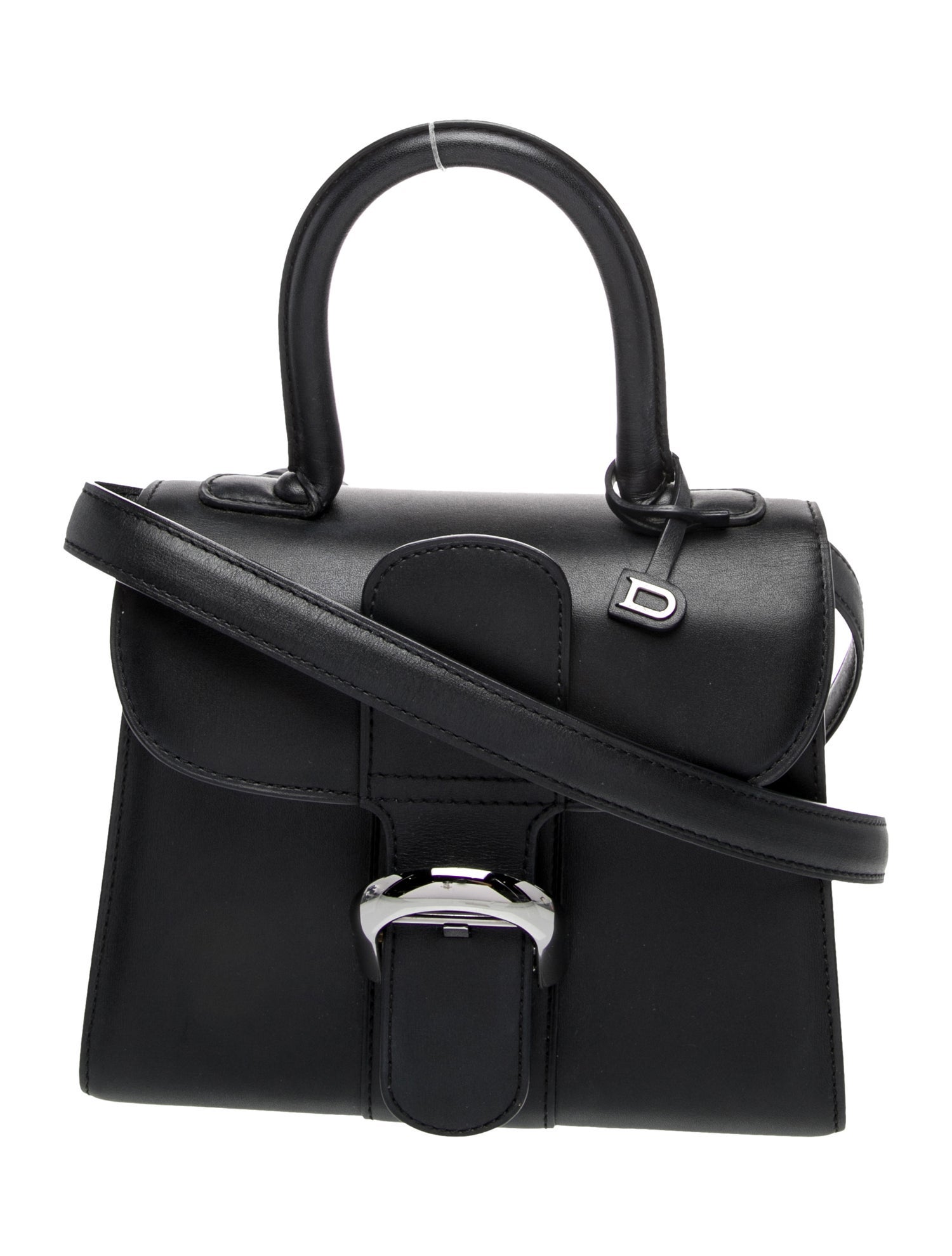 Delvaux Leather Top Handle Bag Mini