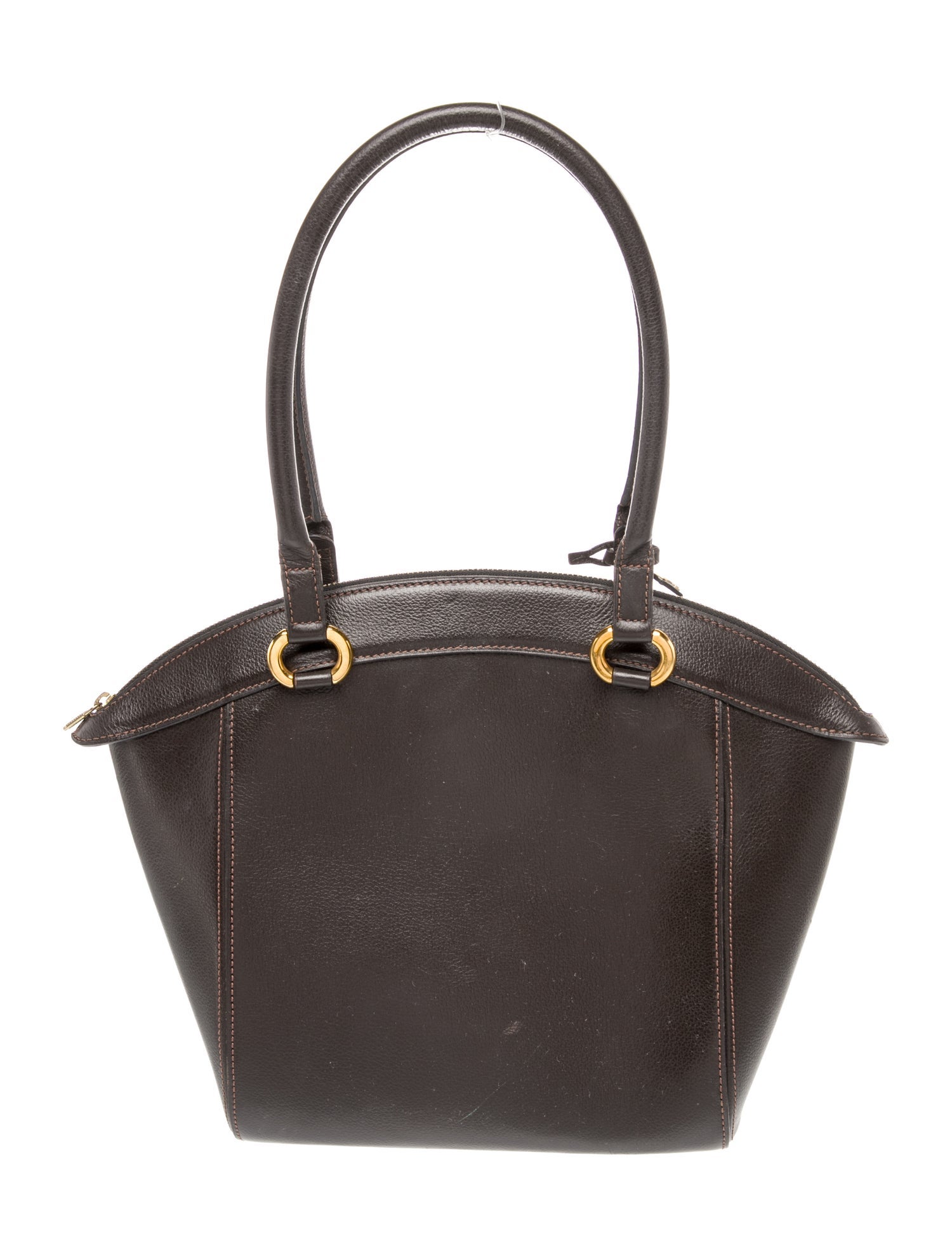 Delvaux Leather Top Handle Bag