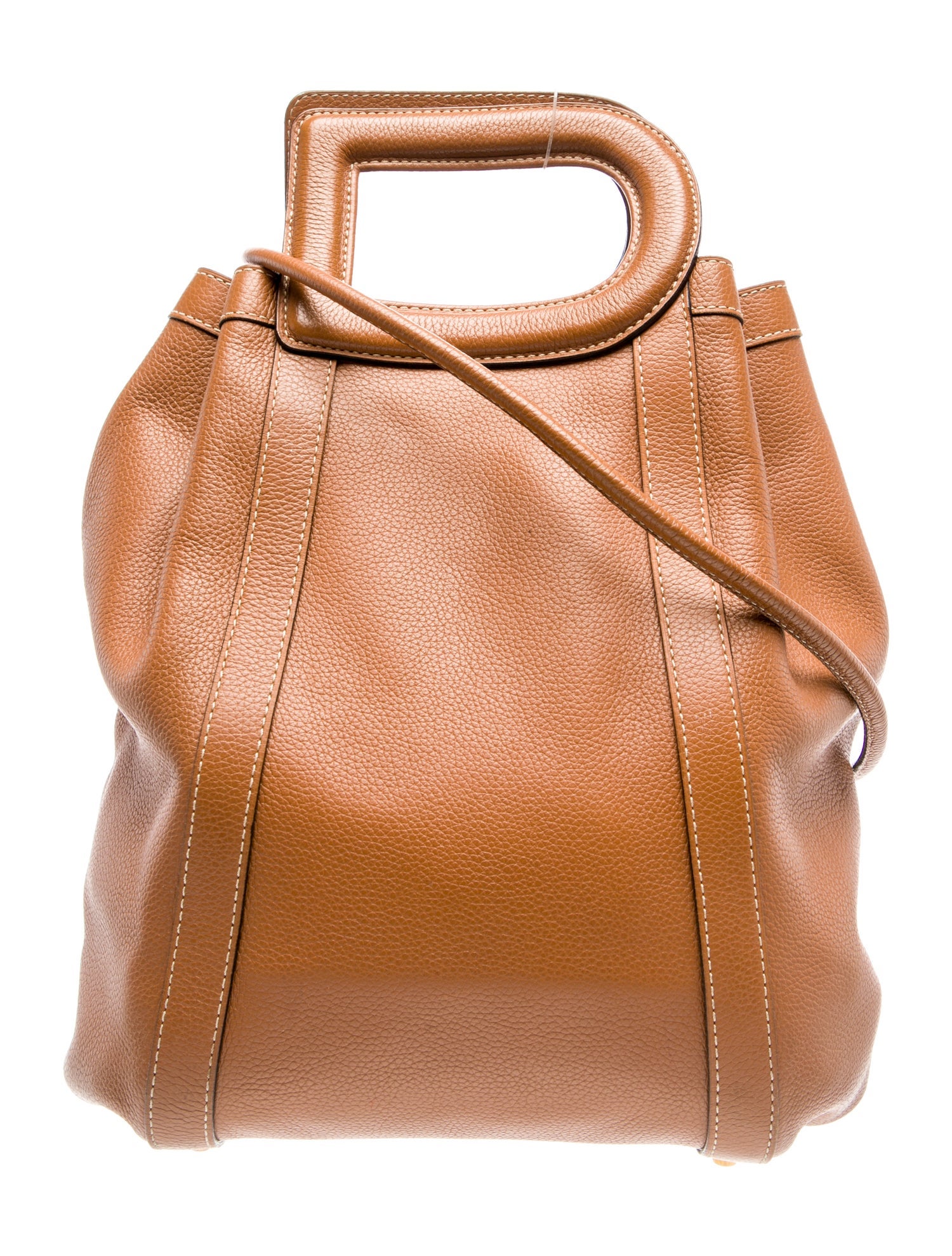 Delvaux Leather Bucket Bag