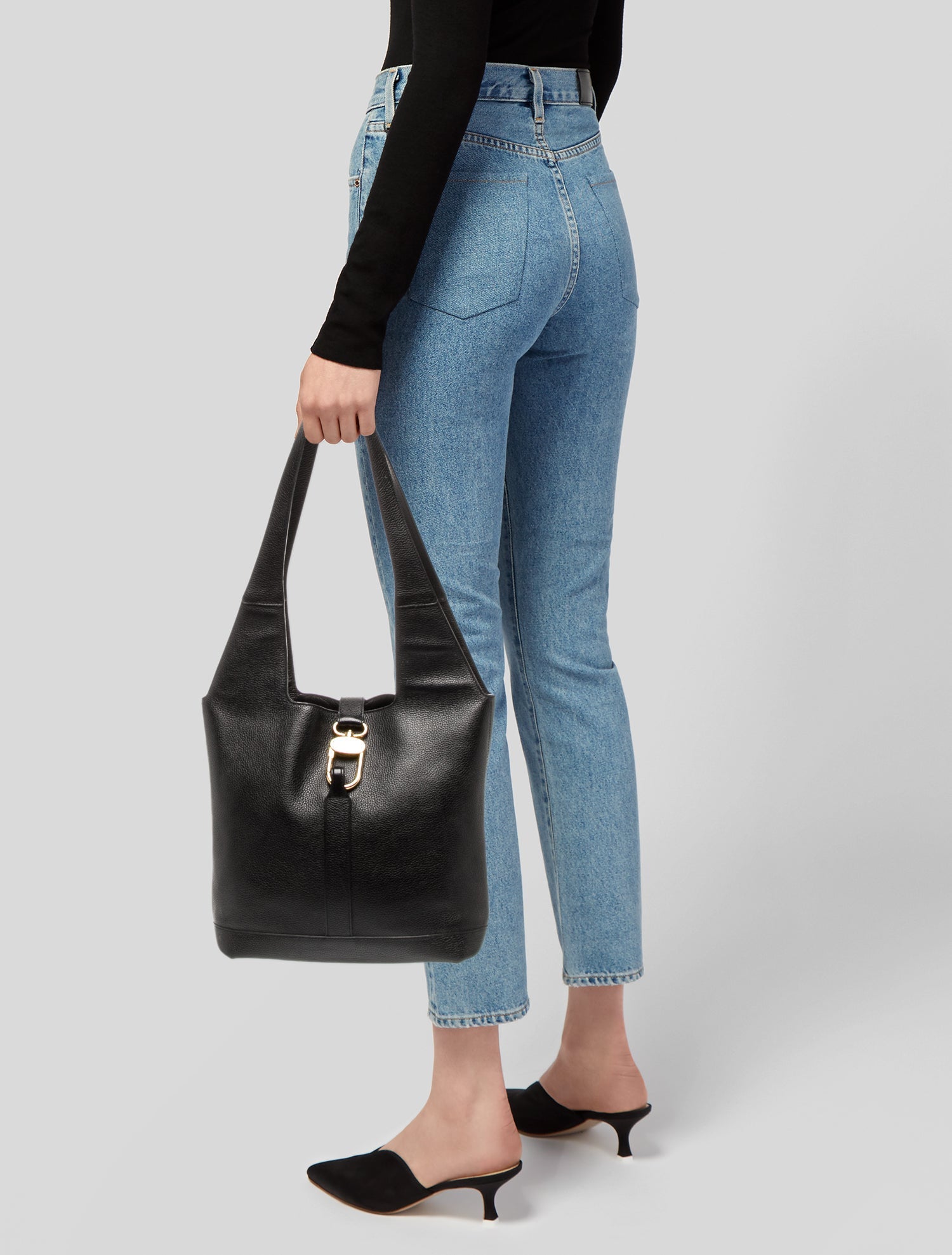 Delvaux Leather Shoulder Bag