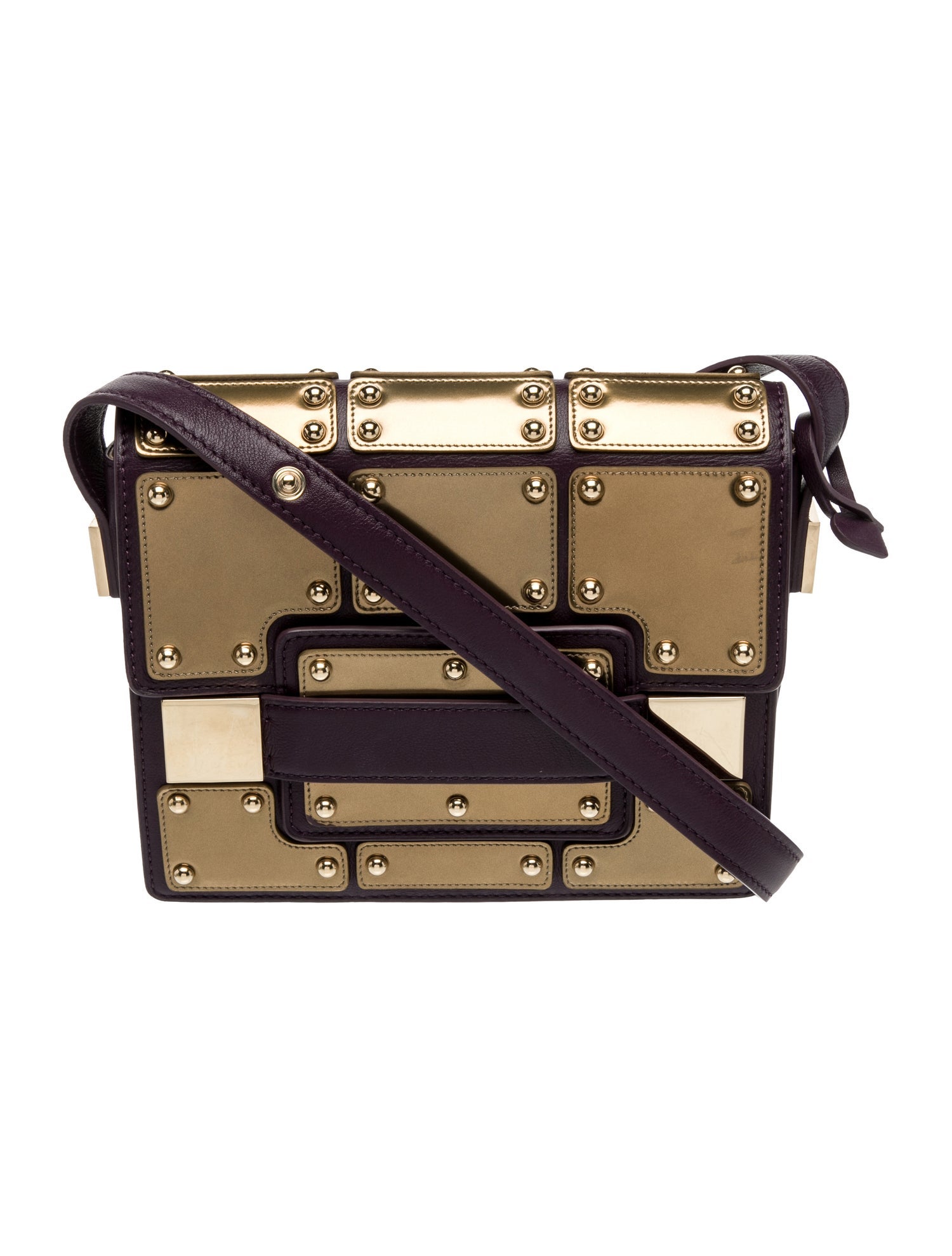 Delvaux Leather Iron Shield Madame Mini