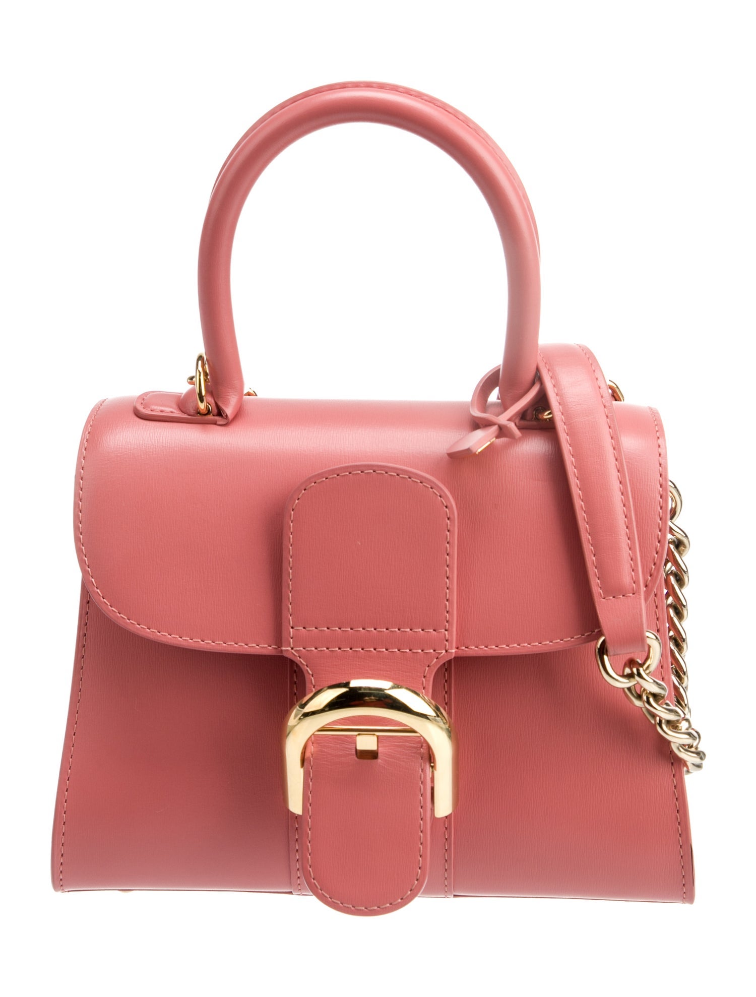 Delvaux Leather Brillant Rodeo w/ Chain Mini