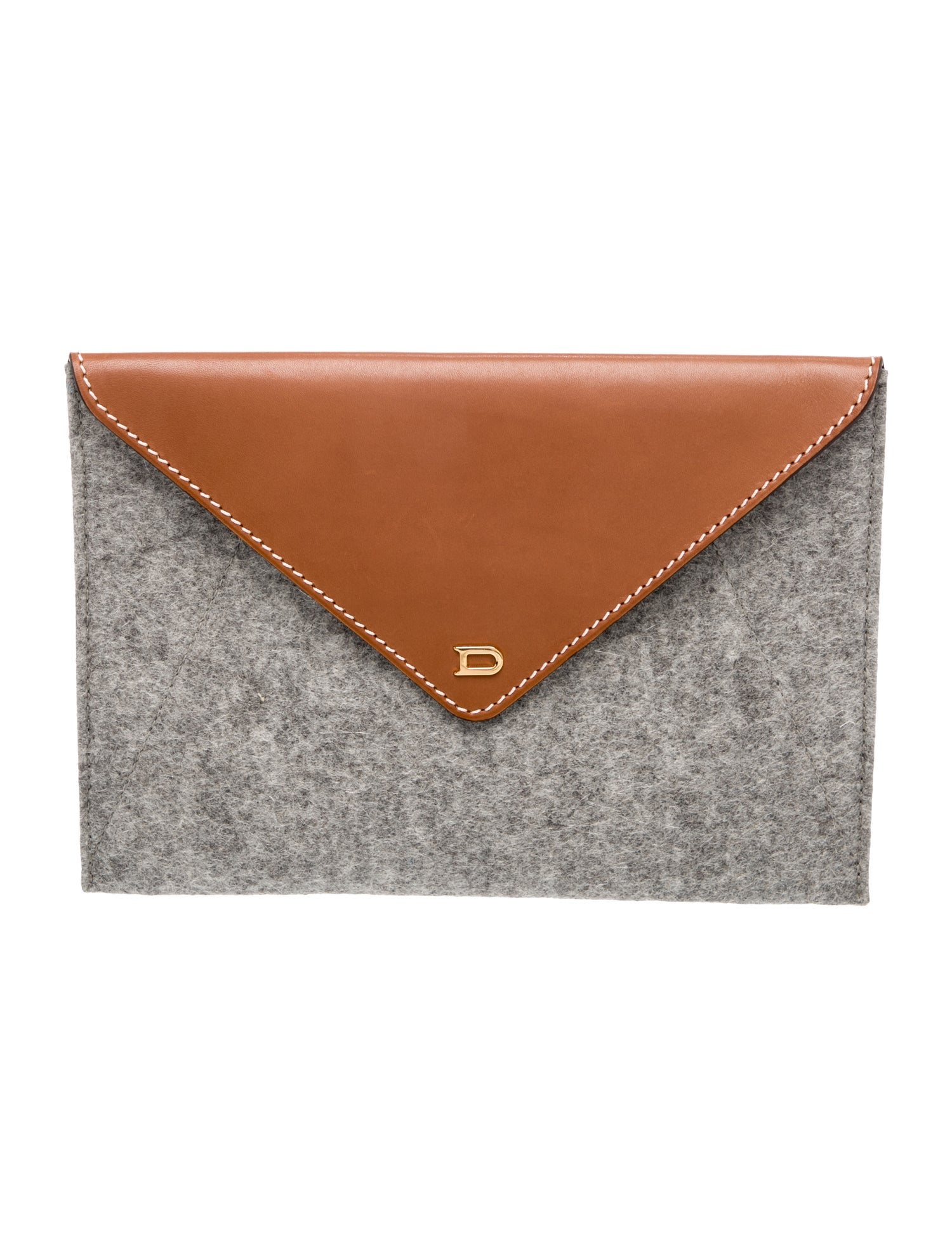Delvaux Felt Clutch