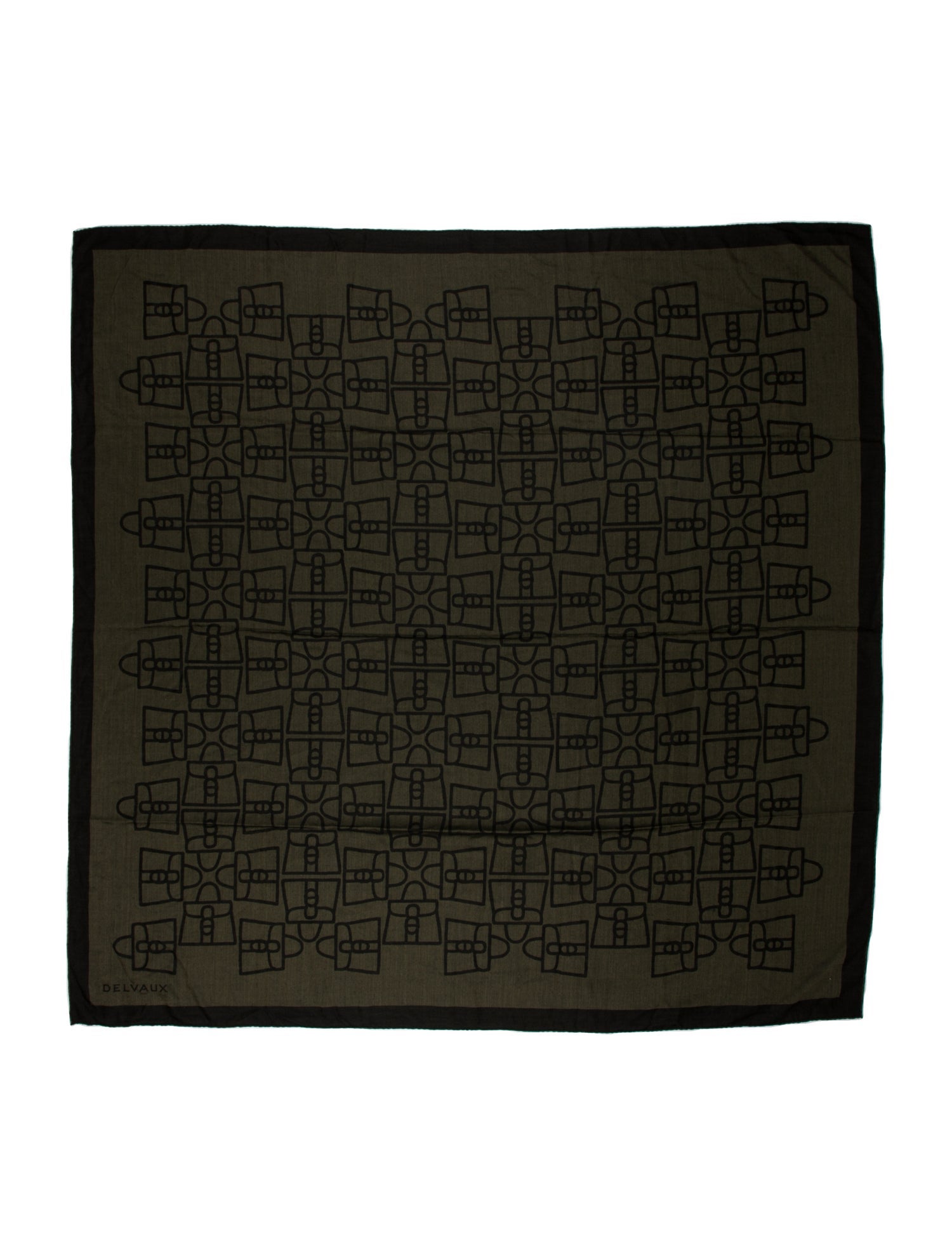 Delvaux Wool Printed Scarf