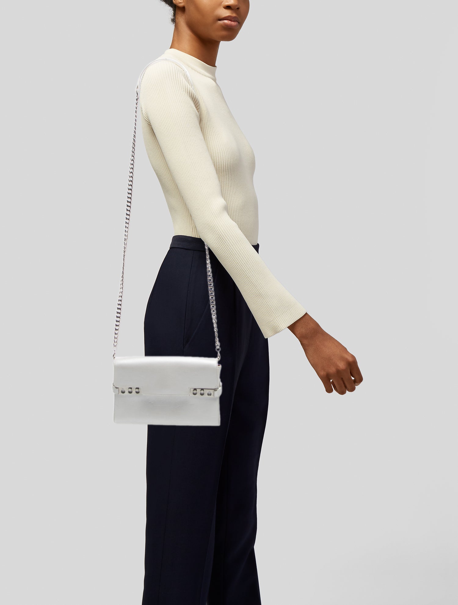 Delvaux Leather Tempète w/ Chain
