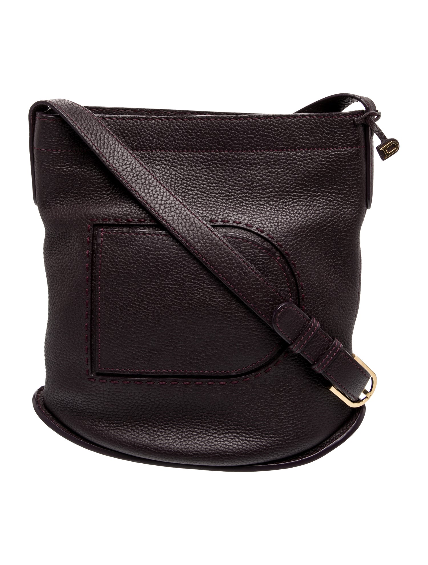 Delvaux Leather Messenger Bag