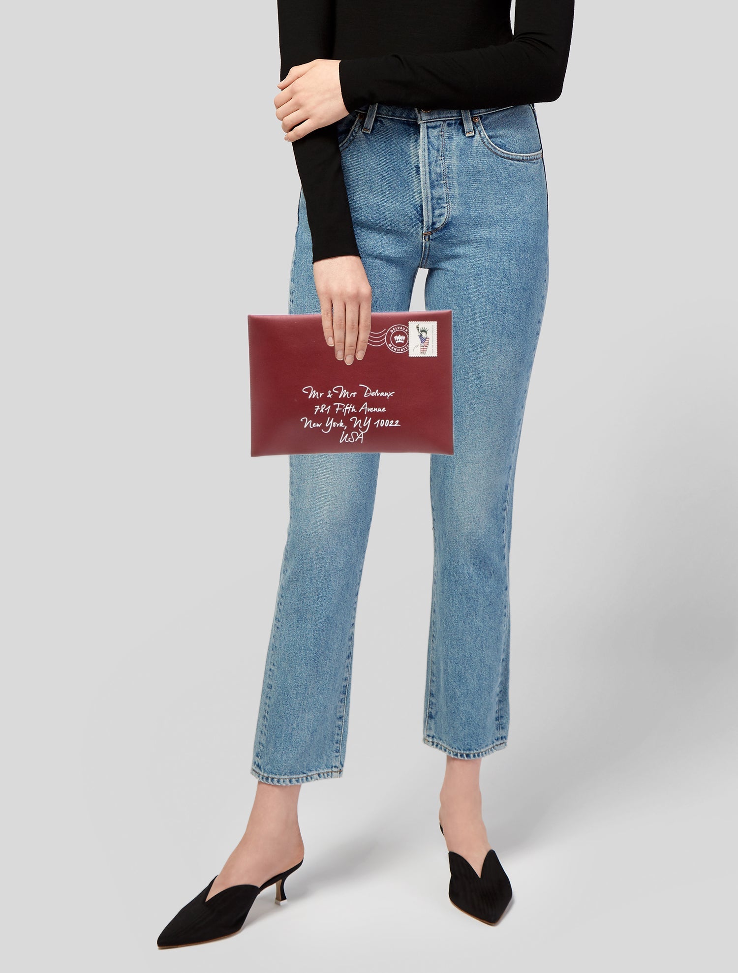 Delvaux Leather Clutch w/ Tags