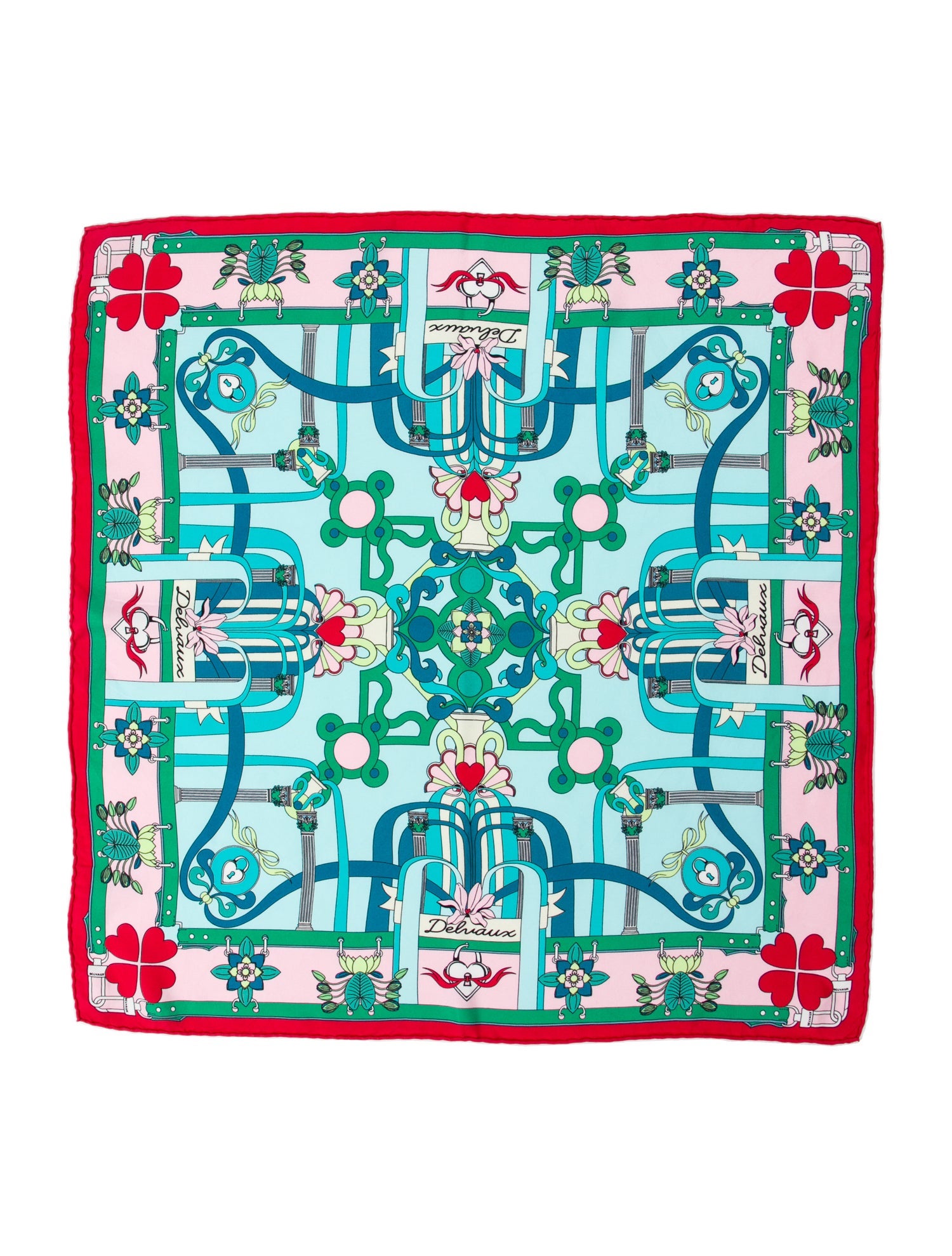 Delvaux Silk Printed Scarf