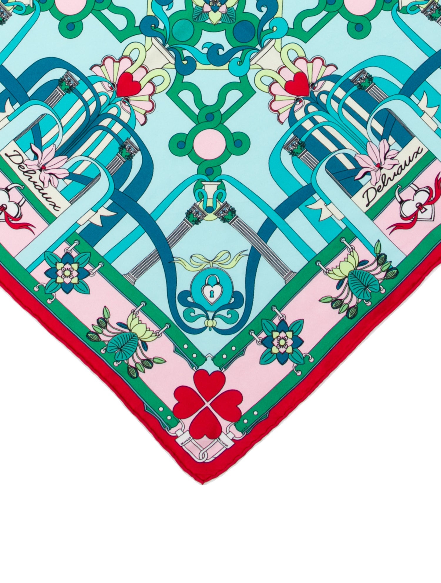 Delvaux Silk Printed Scarf