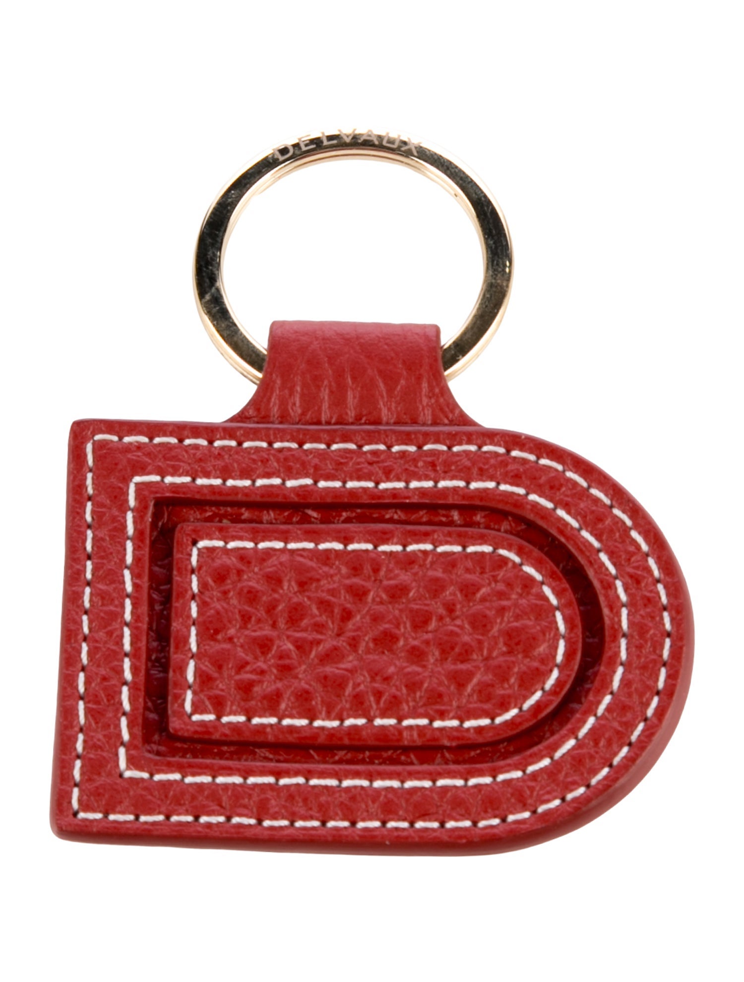 Delvaux Leather Keychain