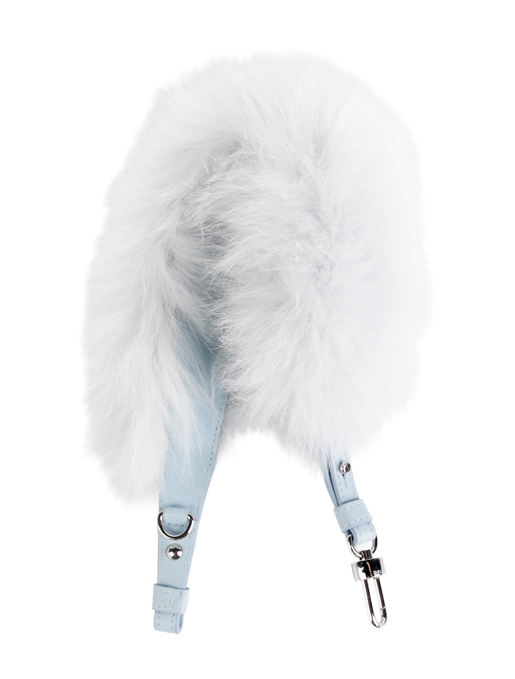 Delvaux Faux Fur Trim Bag Strap