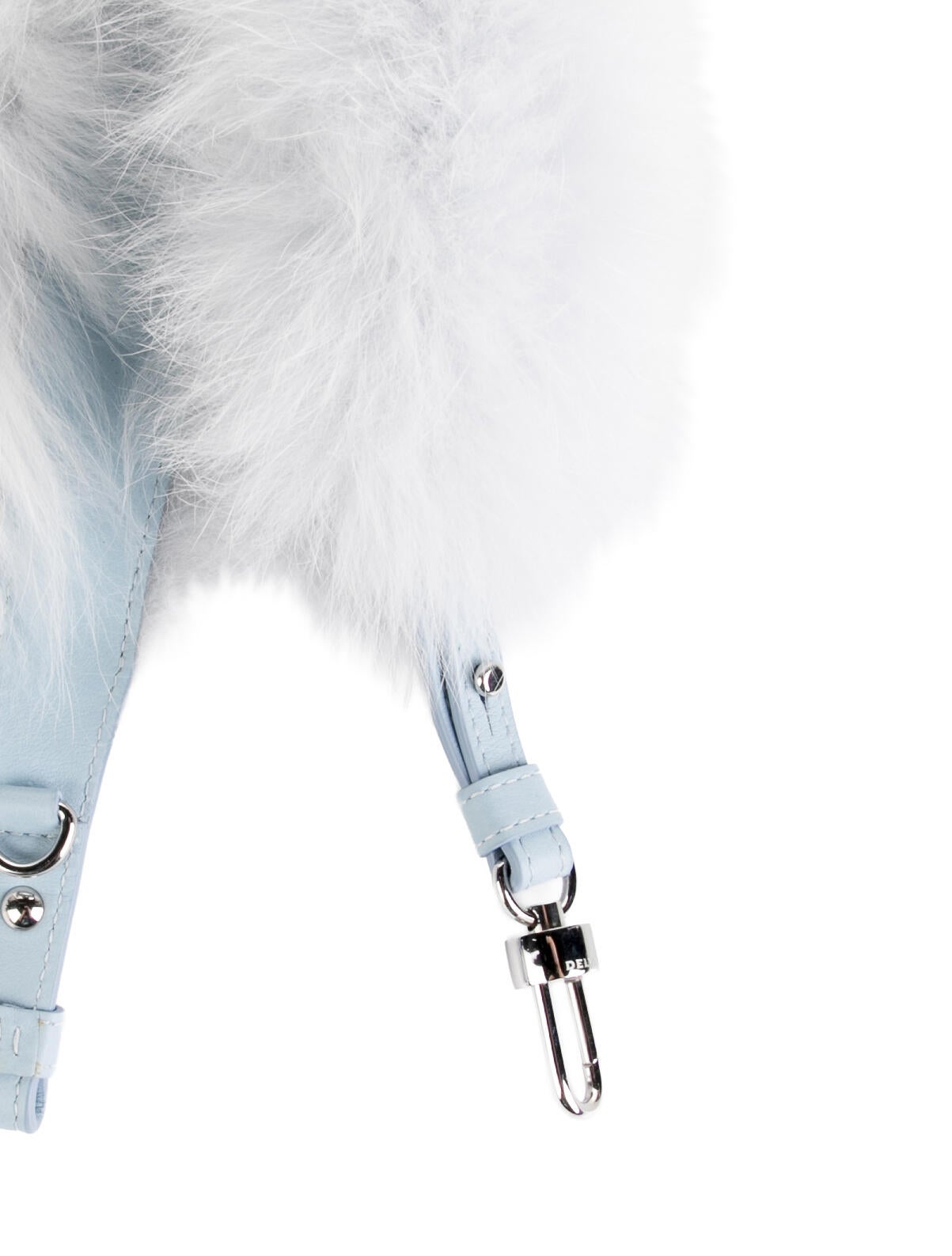 Delvaux Faux Fur Trim Bag Strap