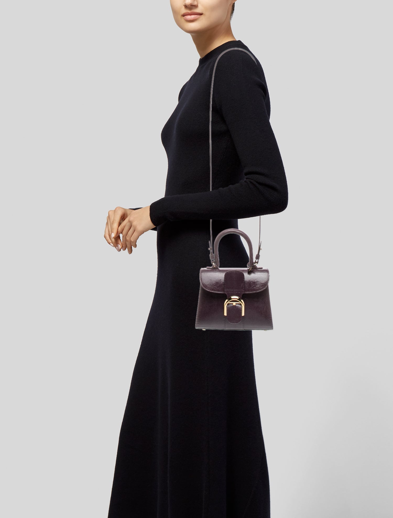 Delvaux Lizard Brillant Mini