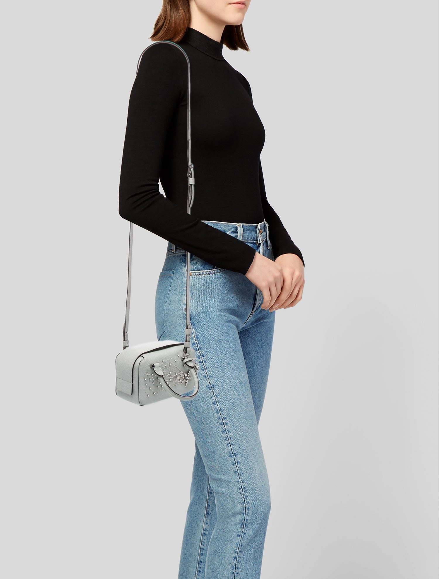 Delvaux Leather Top Handle Bag Mini
