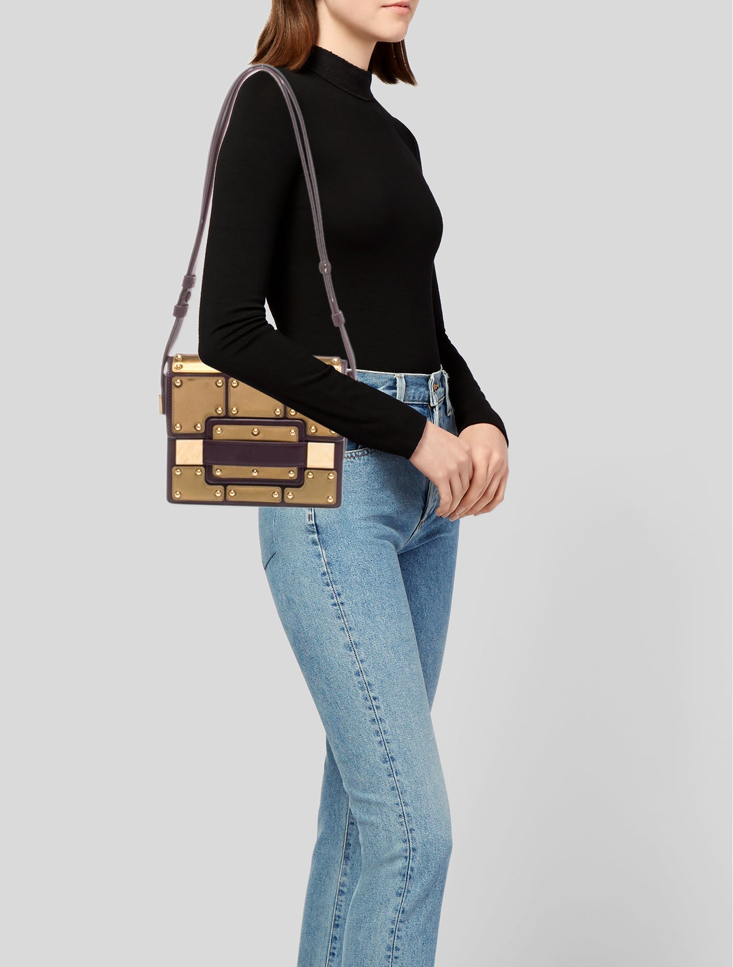 Delvaux Leather Shoulder Bag Mini
