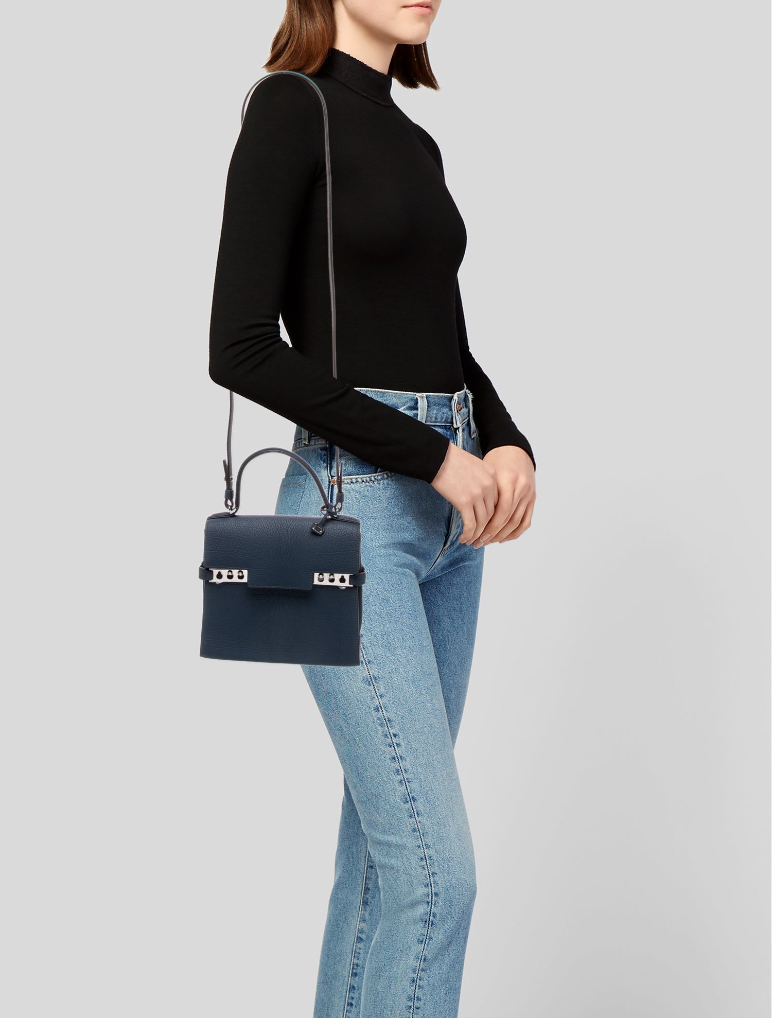 Delvaux Calfskin Tempête PM