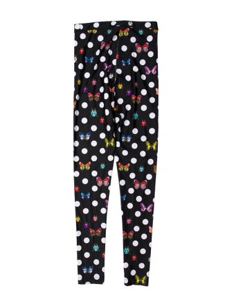 Versace x Dua Lipa Polka Dot Print Skinny Leg Pants