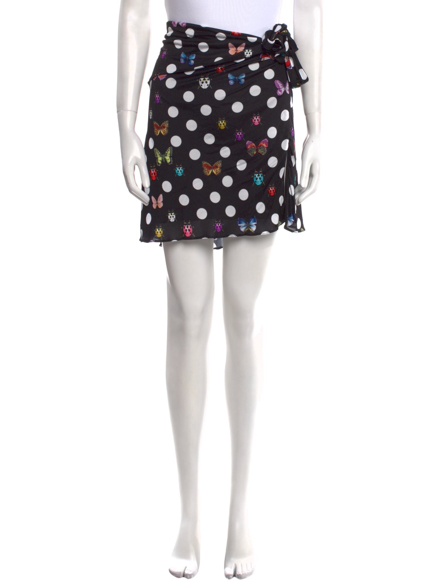 Versace x Dua Lipa Polka Dot Print Mini Skirt w/ Tags