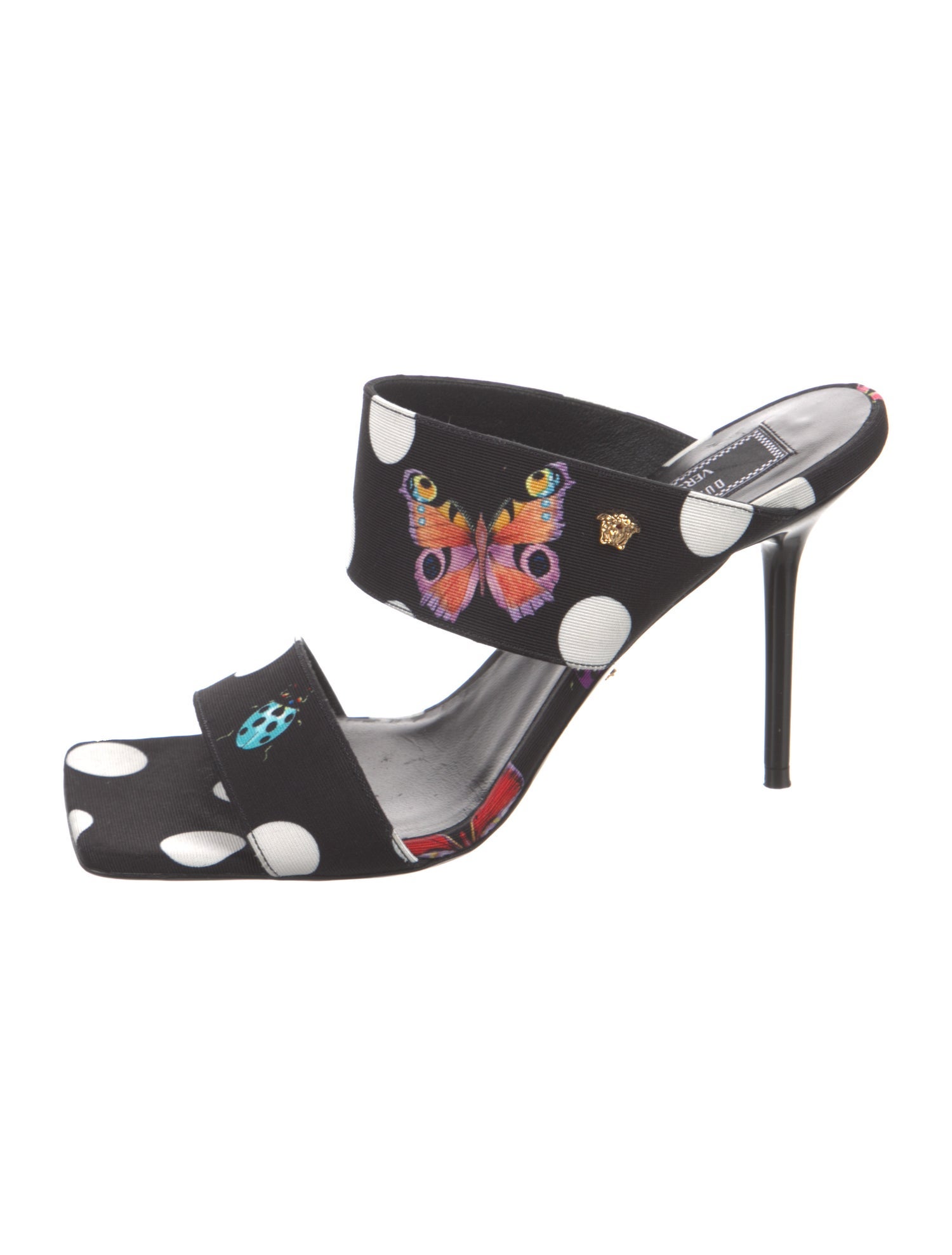 Versace x Dua Lipa Canvas Printed Slides