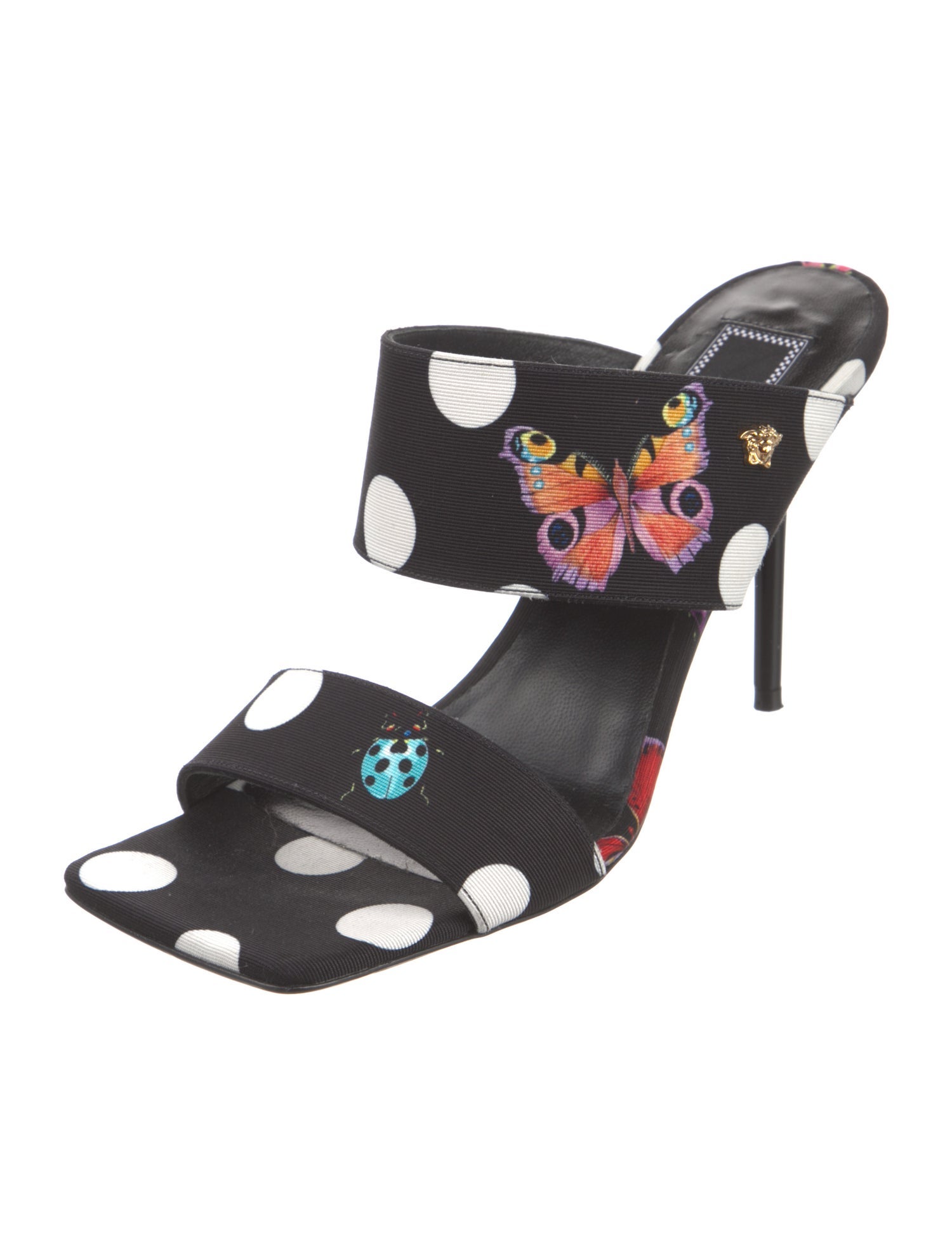 Versace x Dua Lipa Canvas Printed Slides