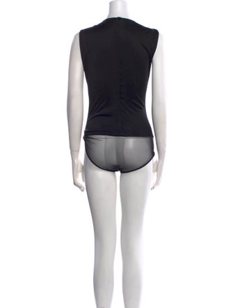 Versace x Dua Lipa V-Neck Sleeveless Bodysuit