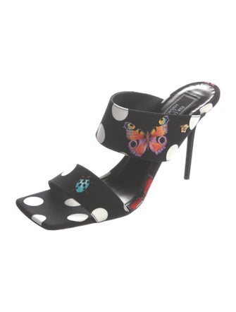 Versace x Dua Lipa Canvas Printed Slides